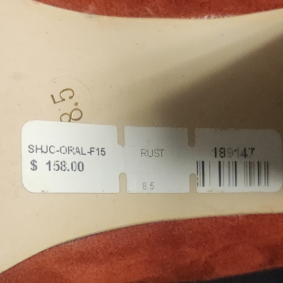 Jeffrey Campbell Leather Suede Mary Jane Block Heels In Rust Size 8.5 - Picture 13 of 15